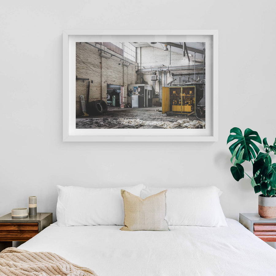 white frame