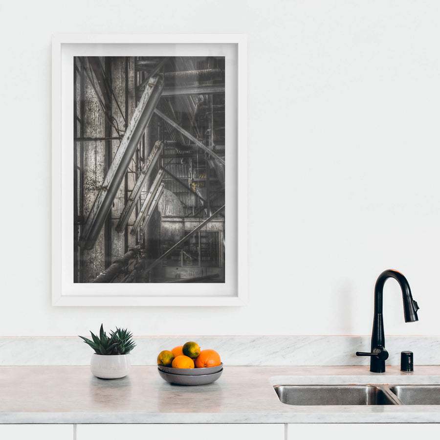 white frame