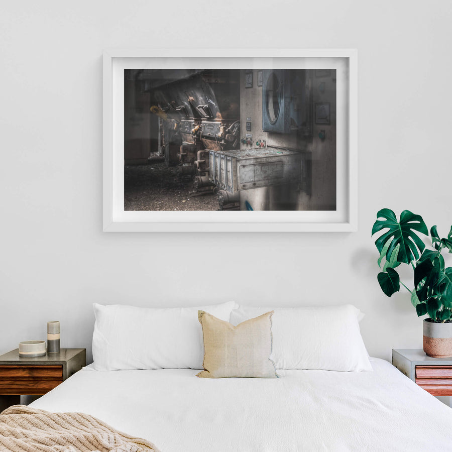 white frame