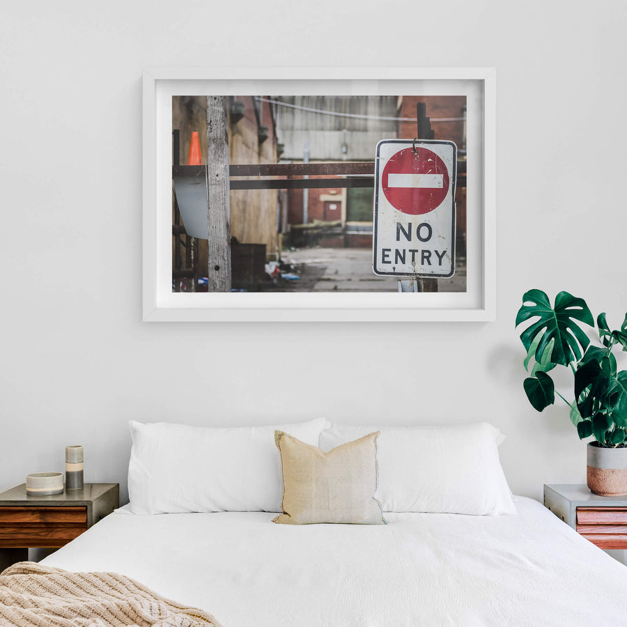 white frame