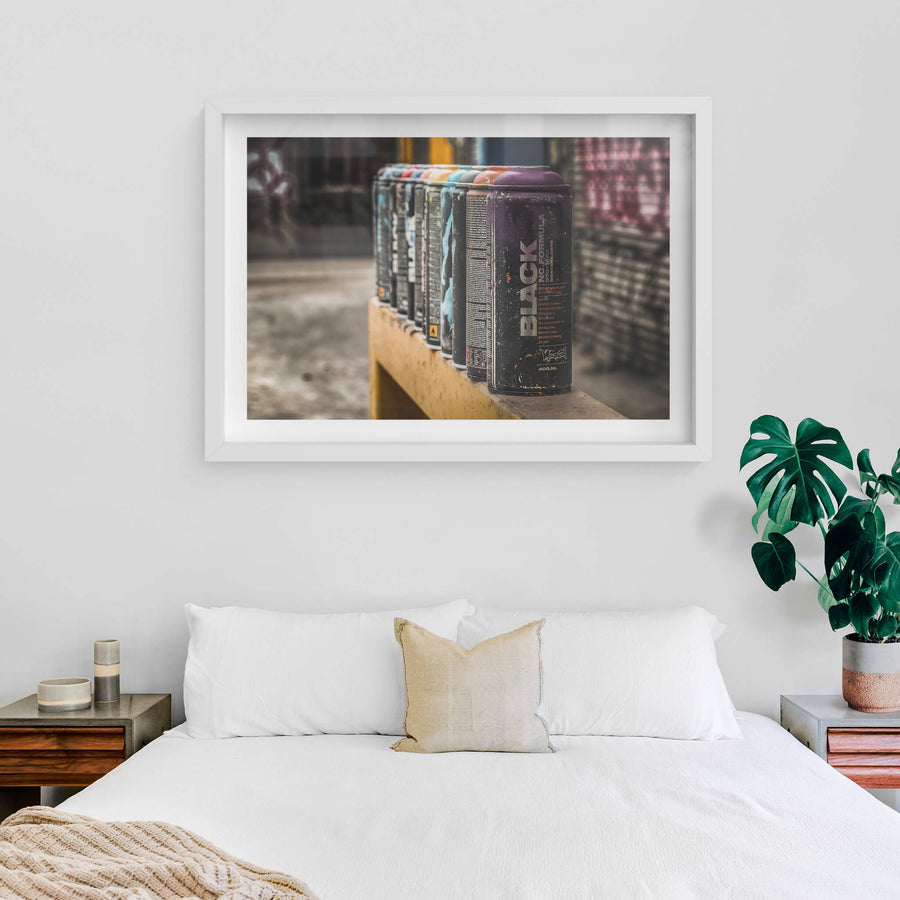 white frame