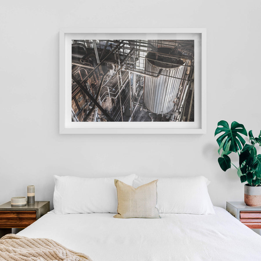 white frame