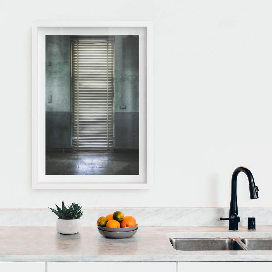 white frame