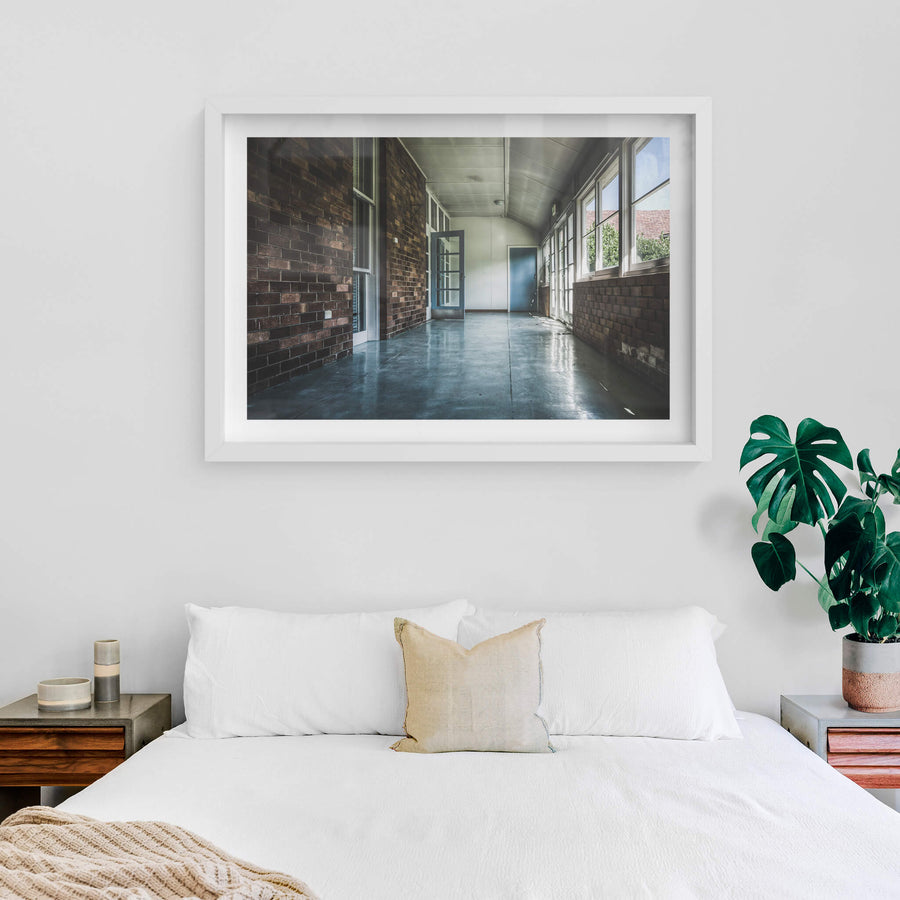 white frame