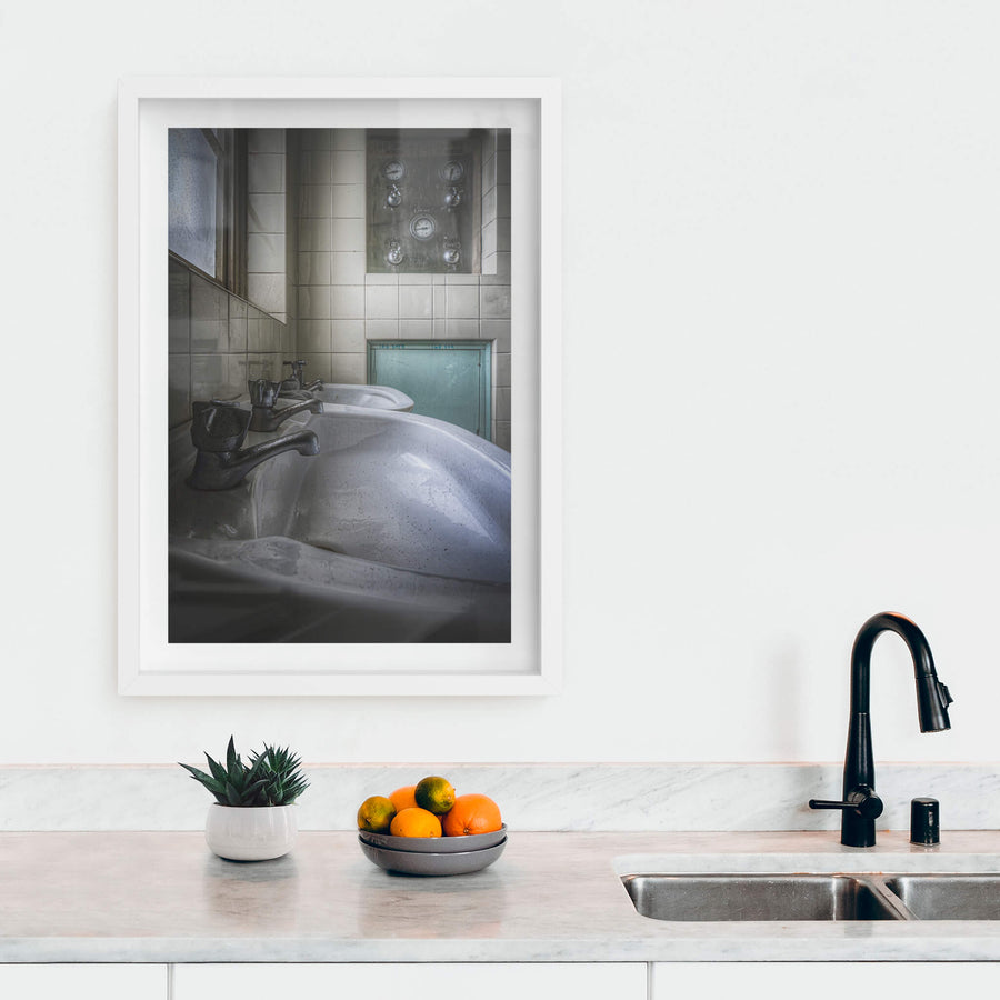 white frame