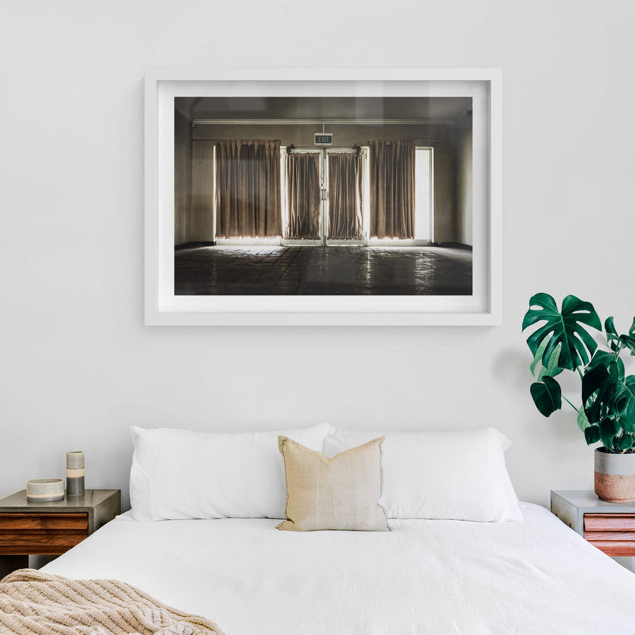 white frame