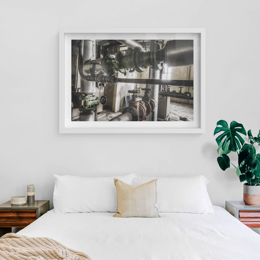 white frame