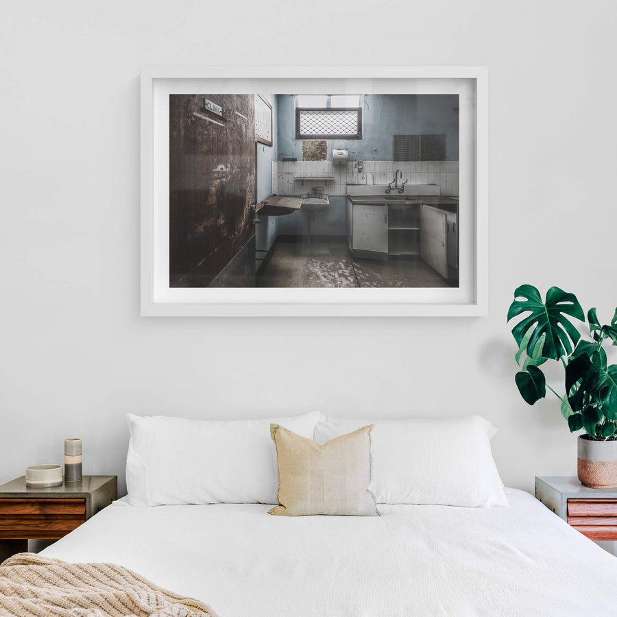 white frame
