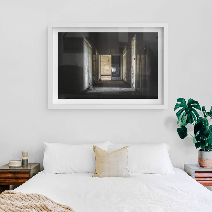 white frame