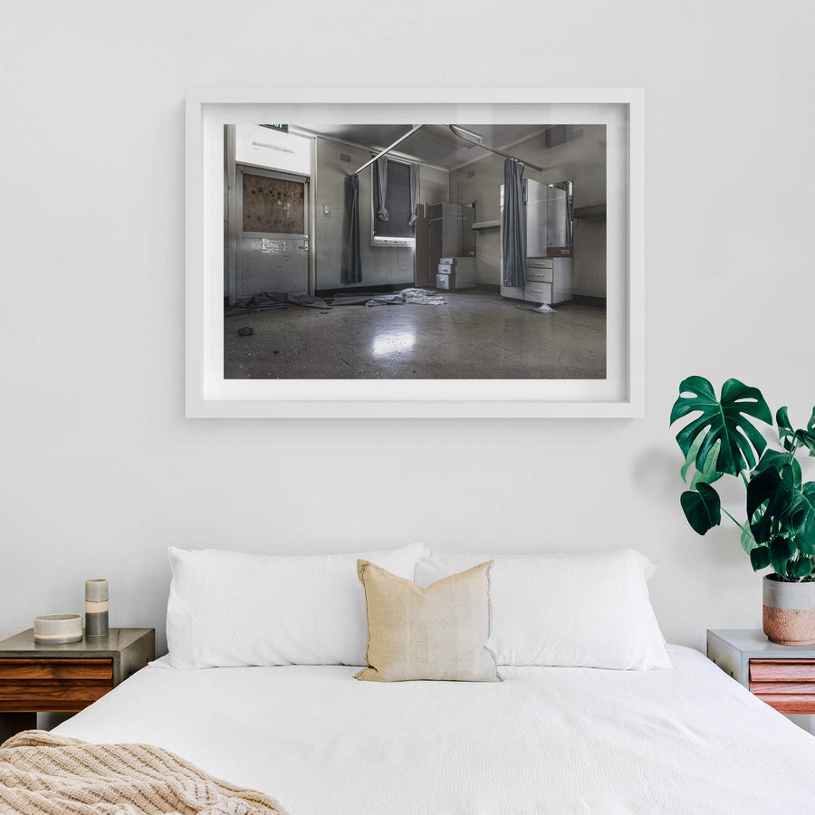 white frame