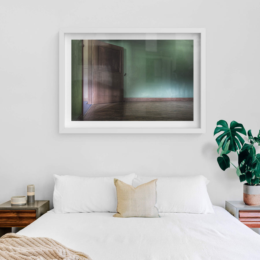 white frame