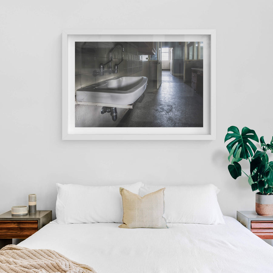 white frame