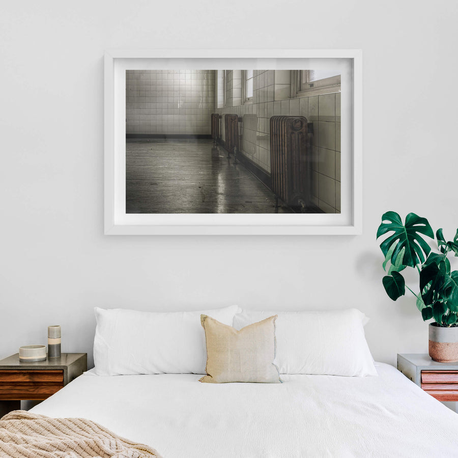 white frame