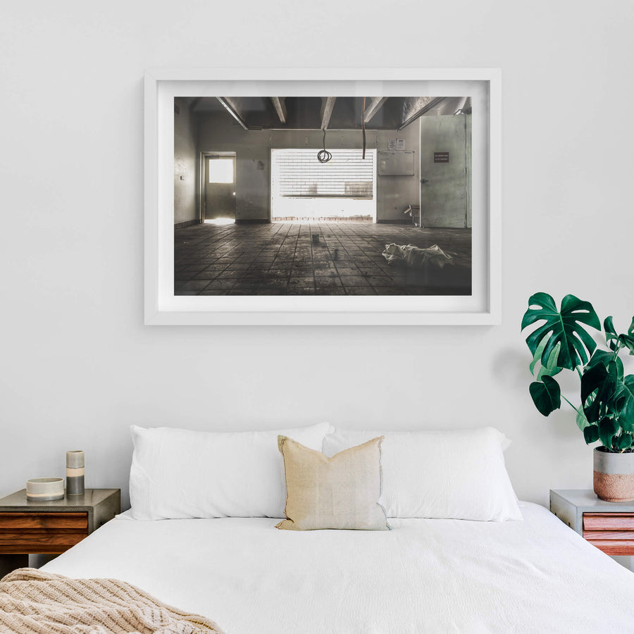 white frame