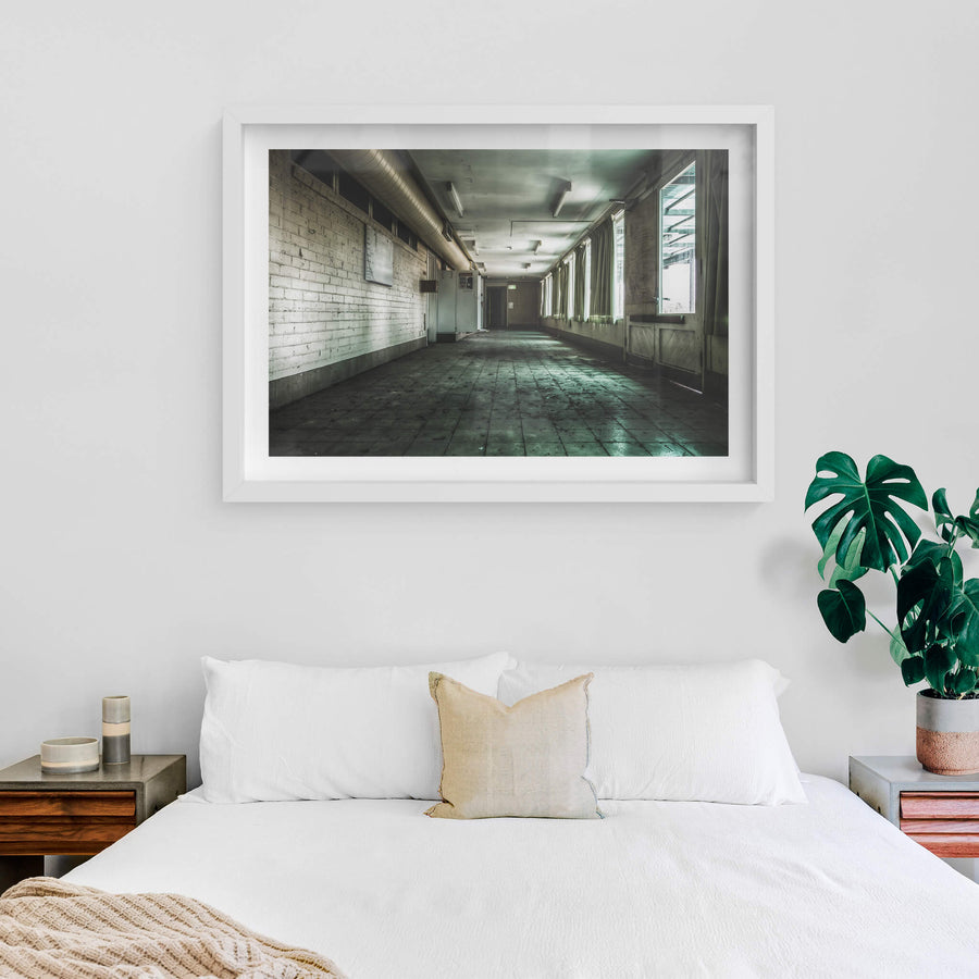 white frame
