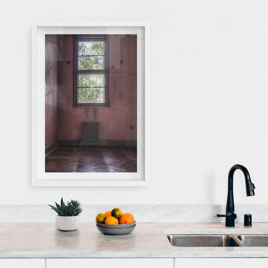 white frame