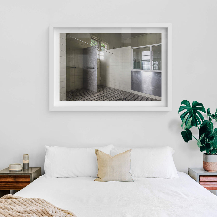 white frame
