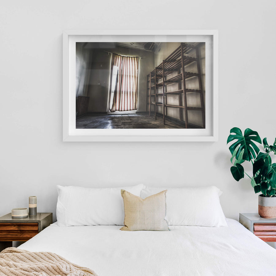 white frame