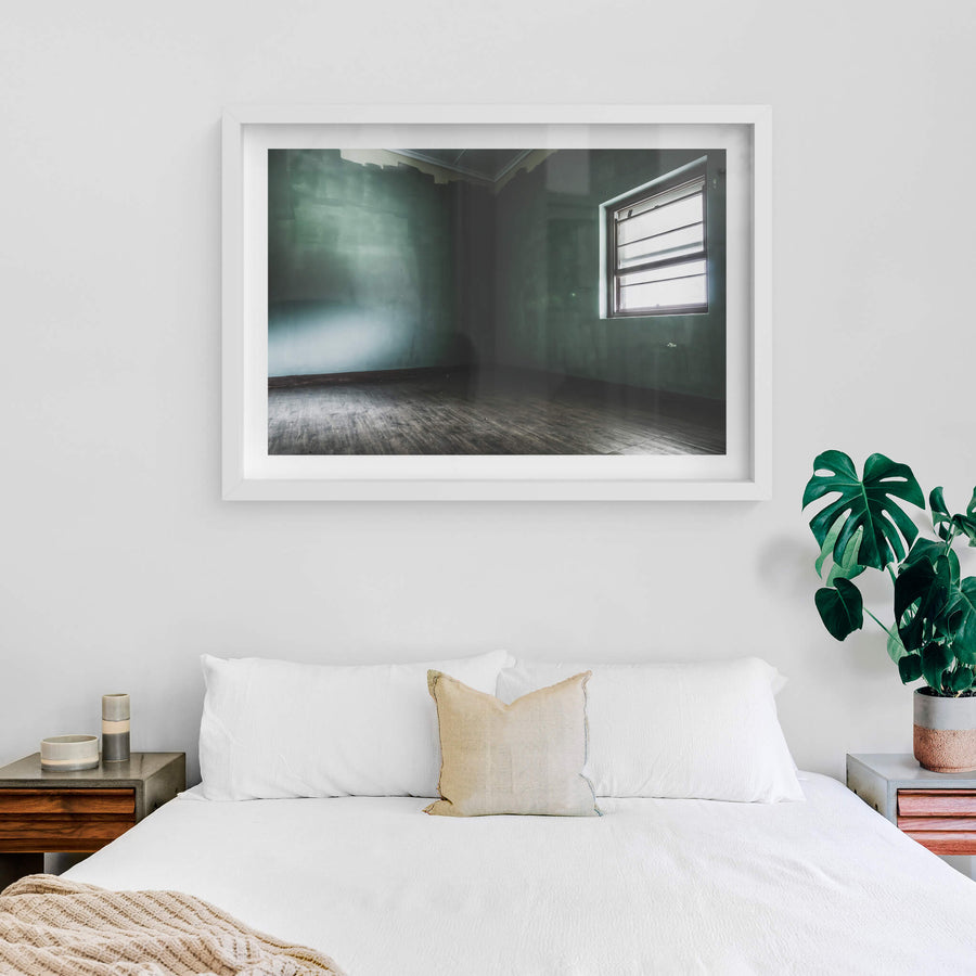white frame