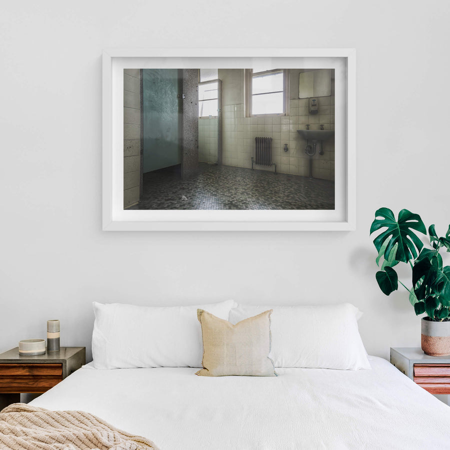 white frame