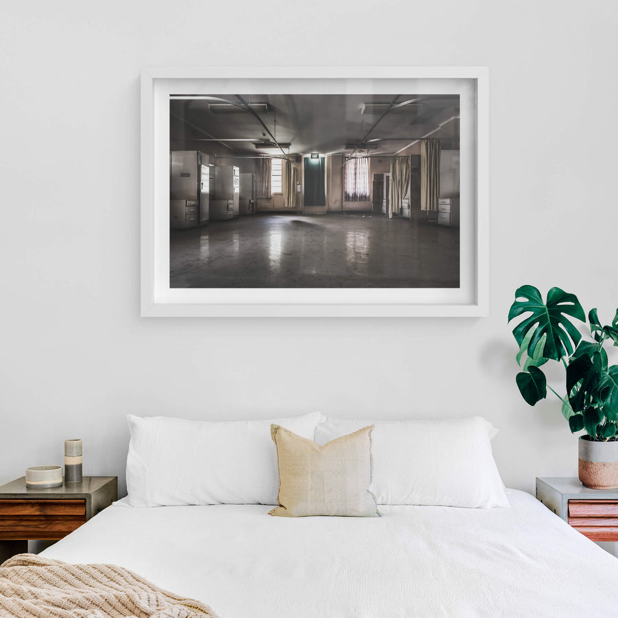 white frame