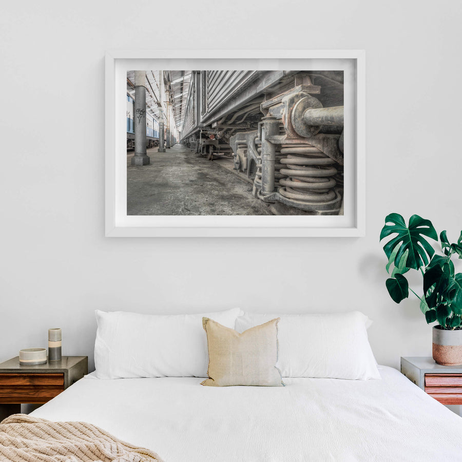 white frame