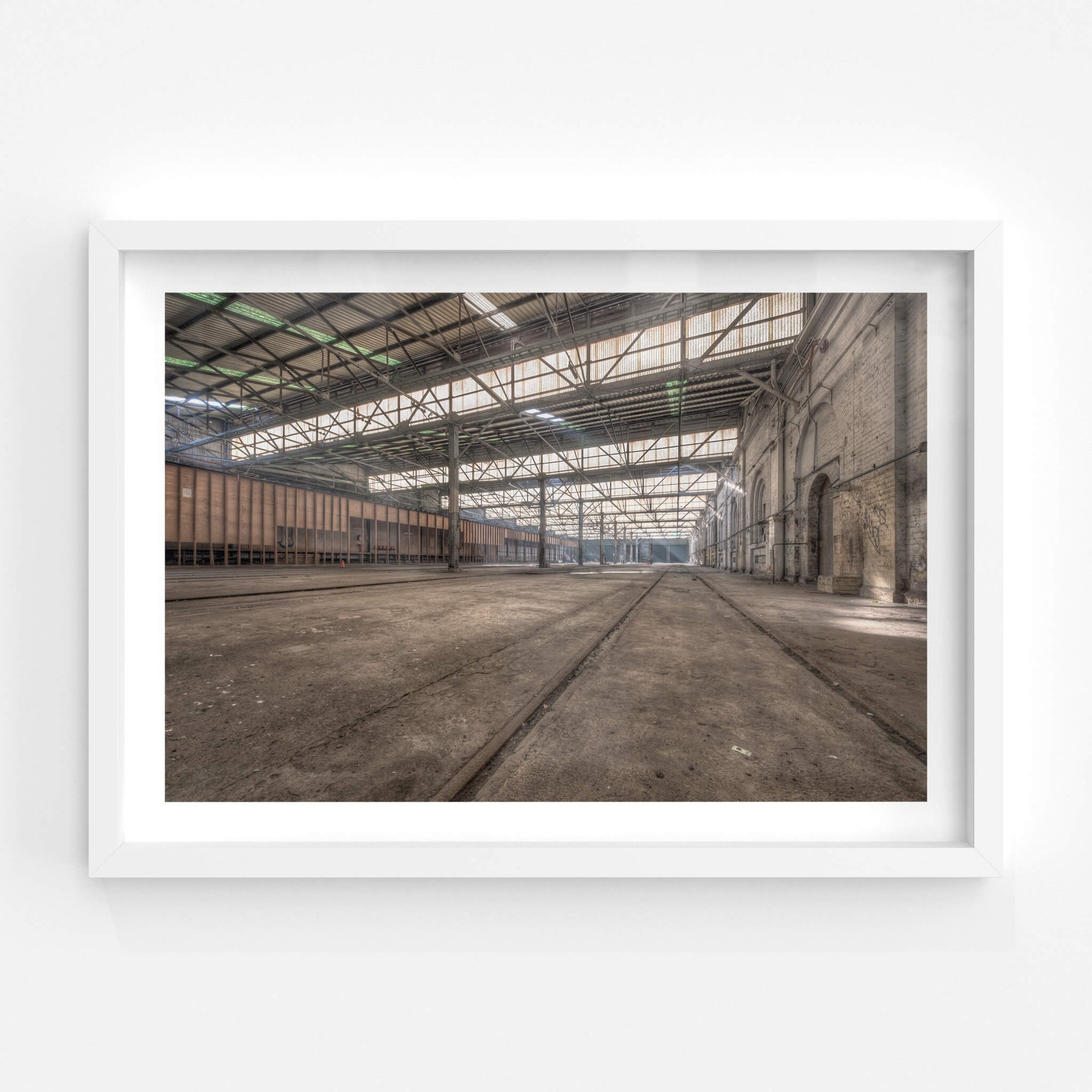 Suburban Car Workshop East | Eveleigh Paint Shop Fine Art Print - Lost Collective Shop