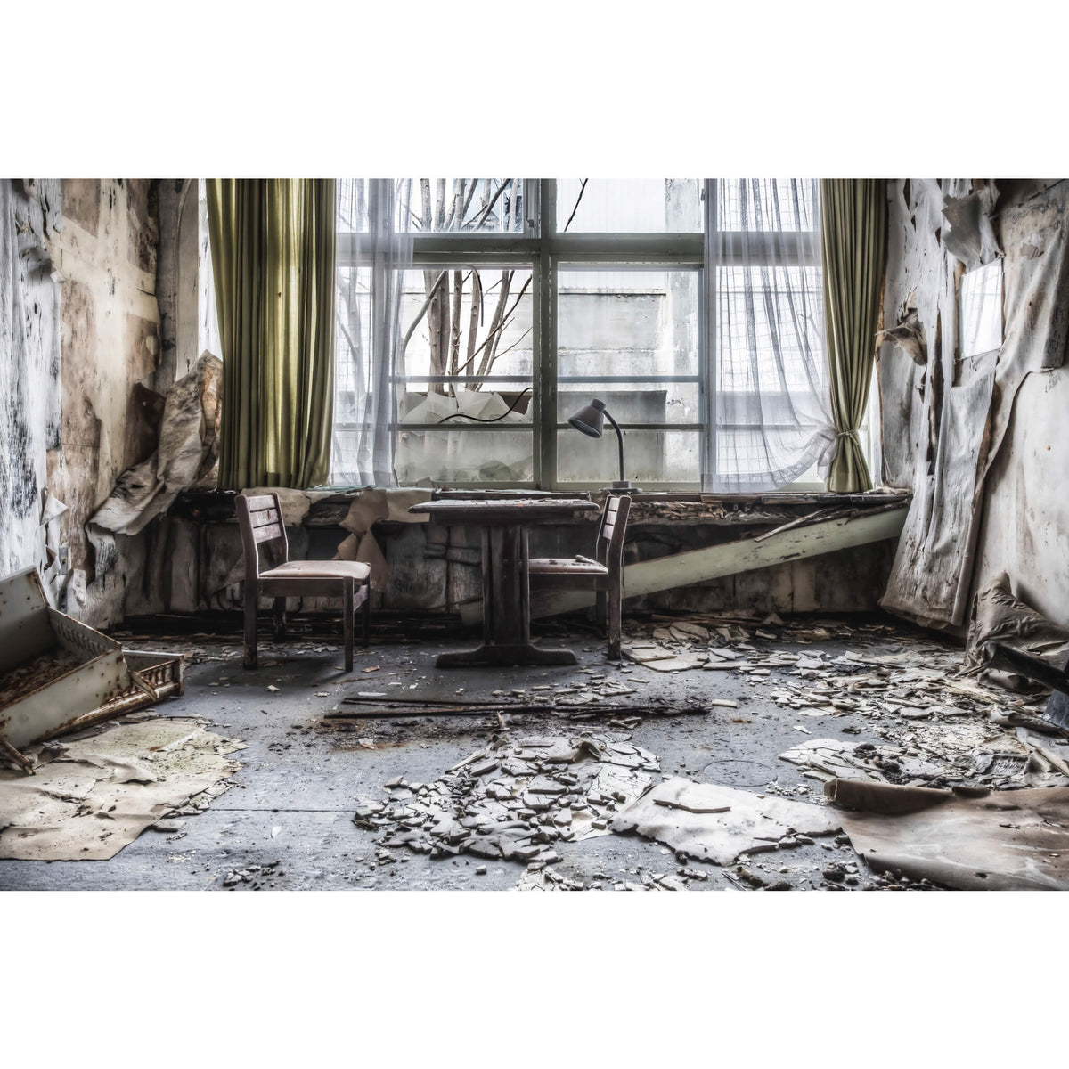 Decaying Tuition Room | Family School Fureai Fine Art Print - Lost Collective Shop