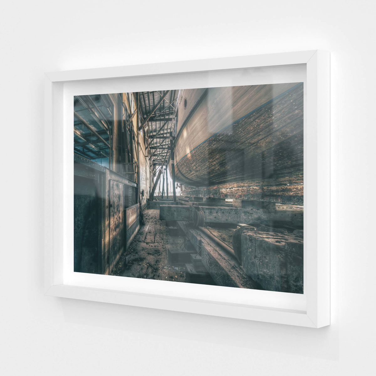 white frame