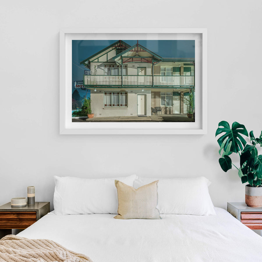 white frame