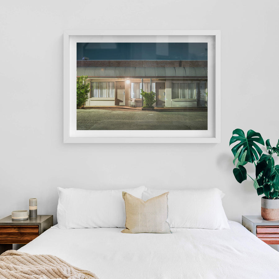 white frame