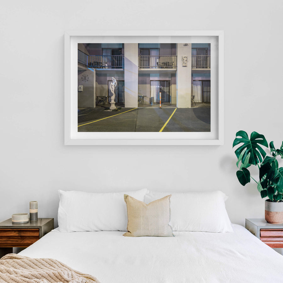 white frame