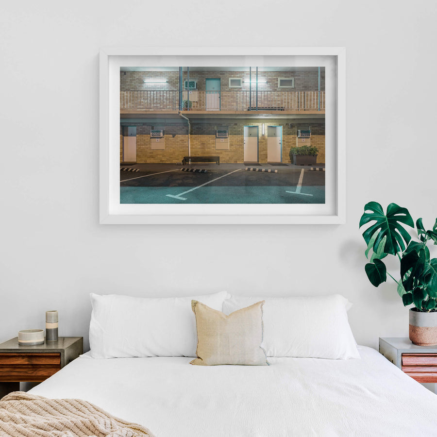 white frame