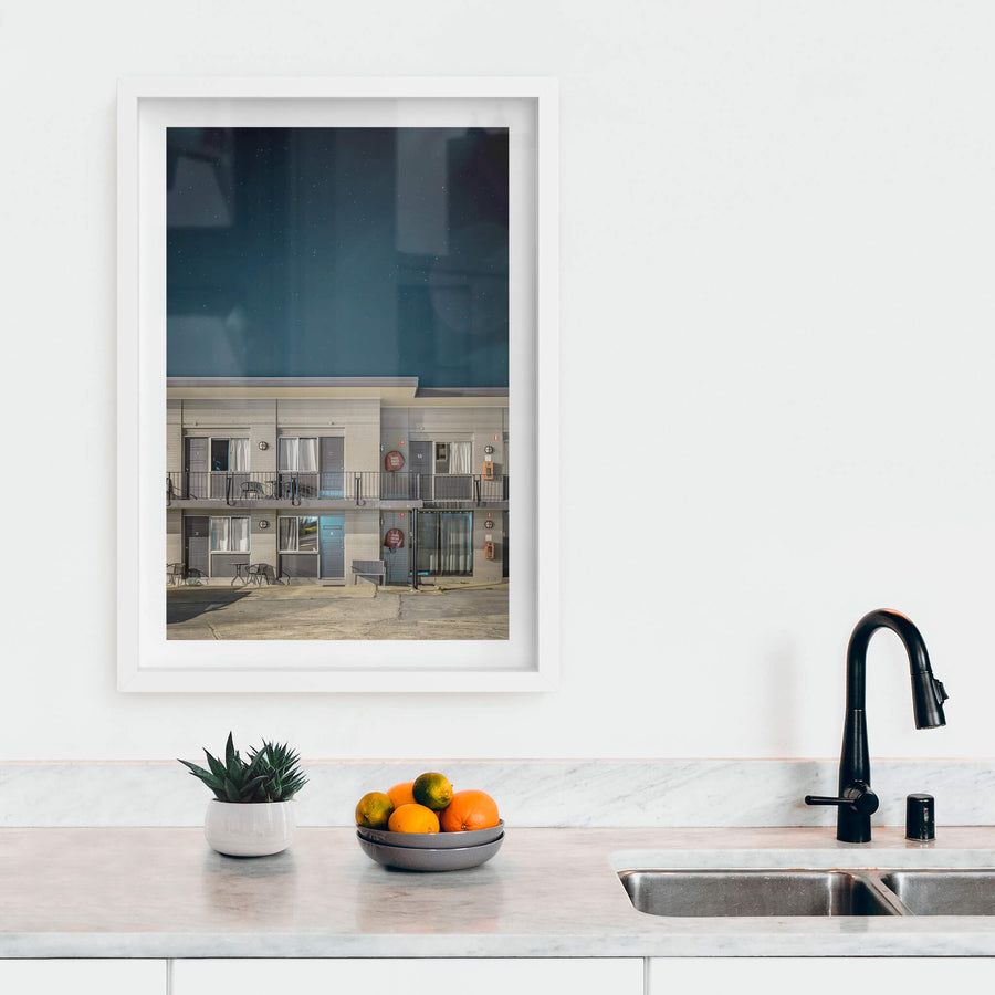 white frame