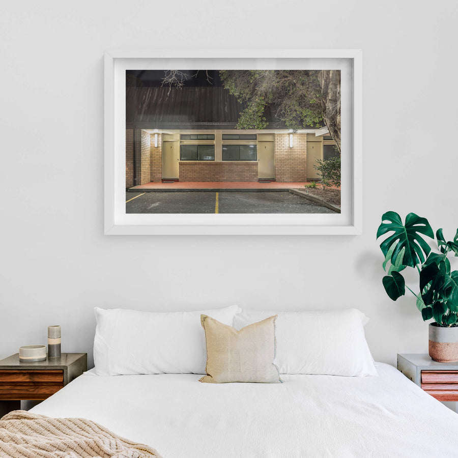 white frame