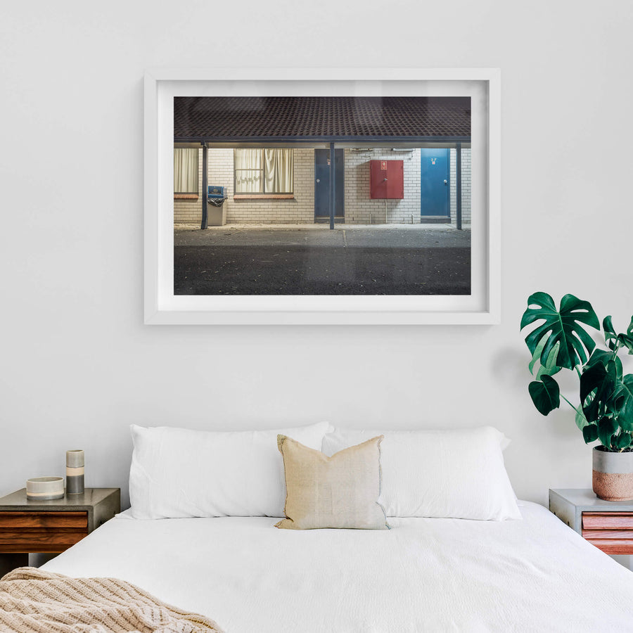 white frame