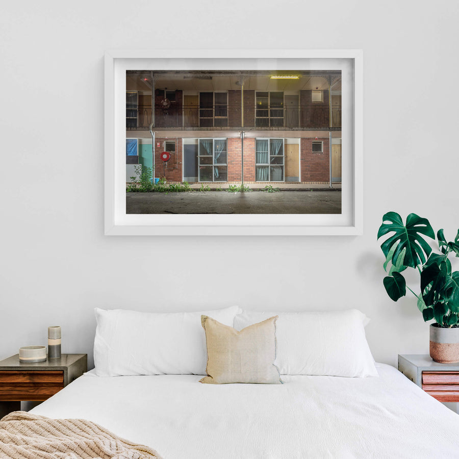 white frame