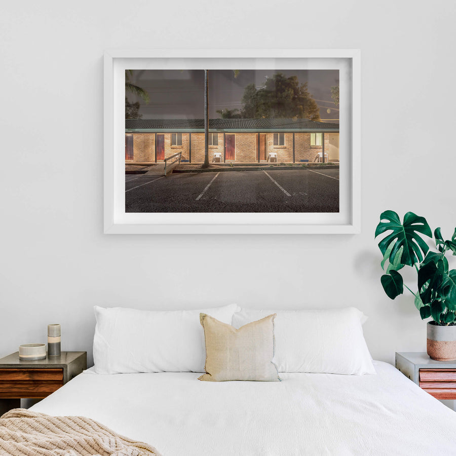 white frame