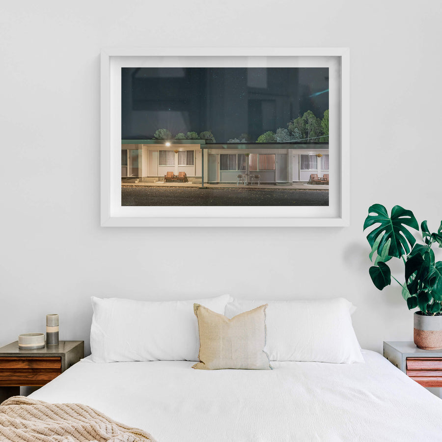 white frame