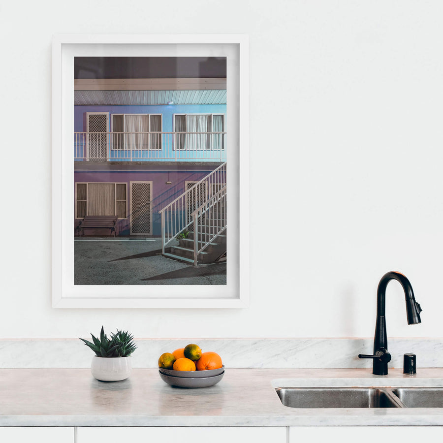 white frame