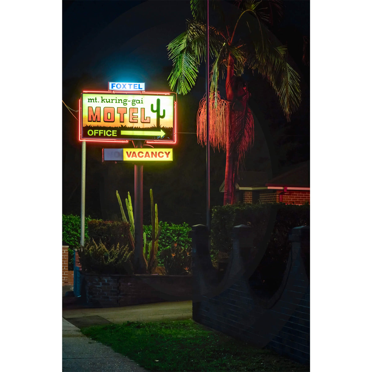 Mt Kuring-Gai Motel Sign | Hotel Motel 101 Fine Art Print - Lost Collective Shop