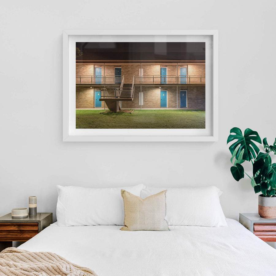 white frame