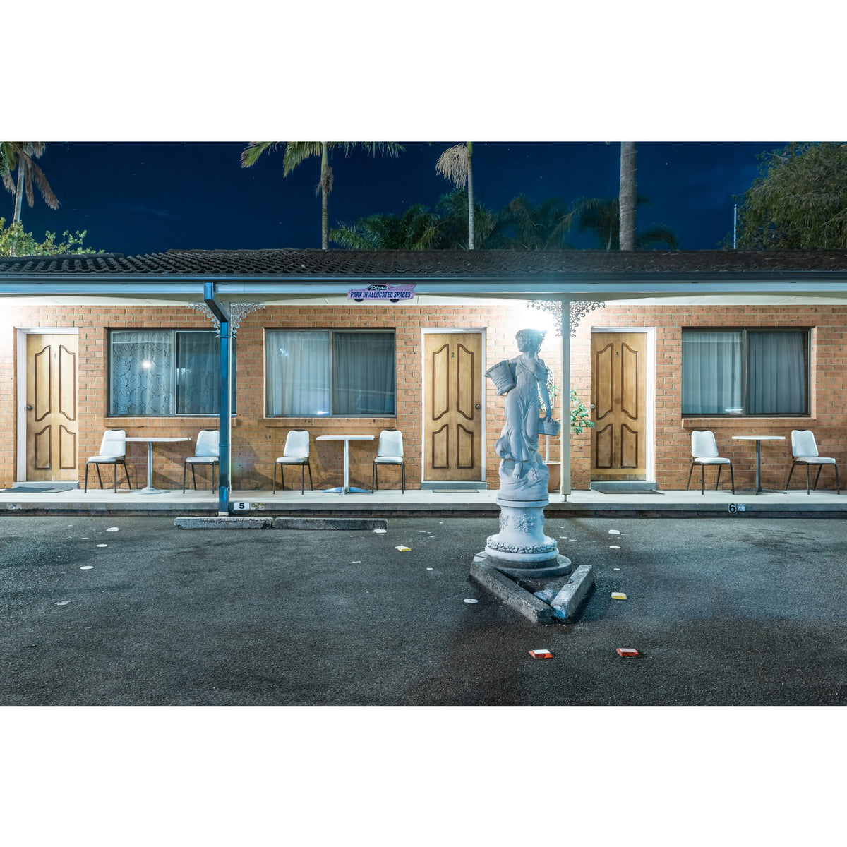 Sapphire Palms Motel, The Entrance | Hotel Motel 101 Fine Art Print - Lost Collective Shop