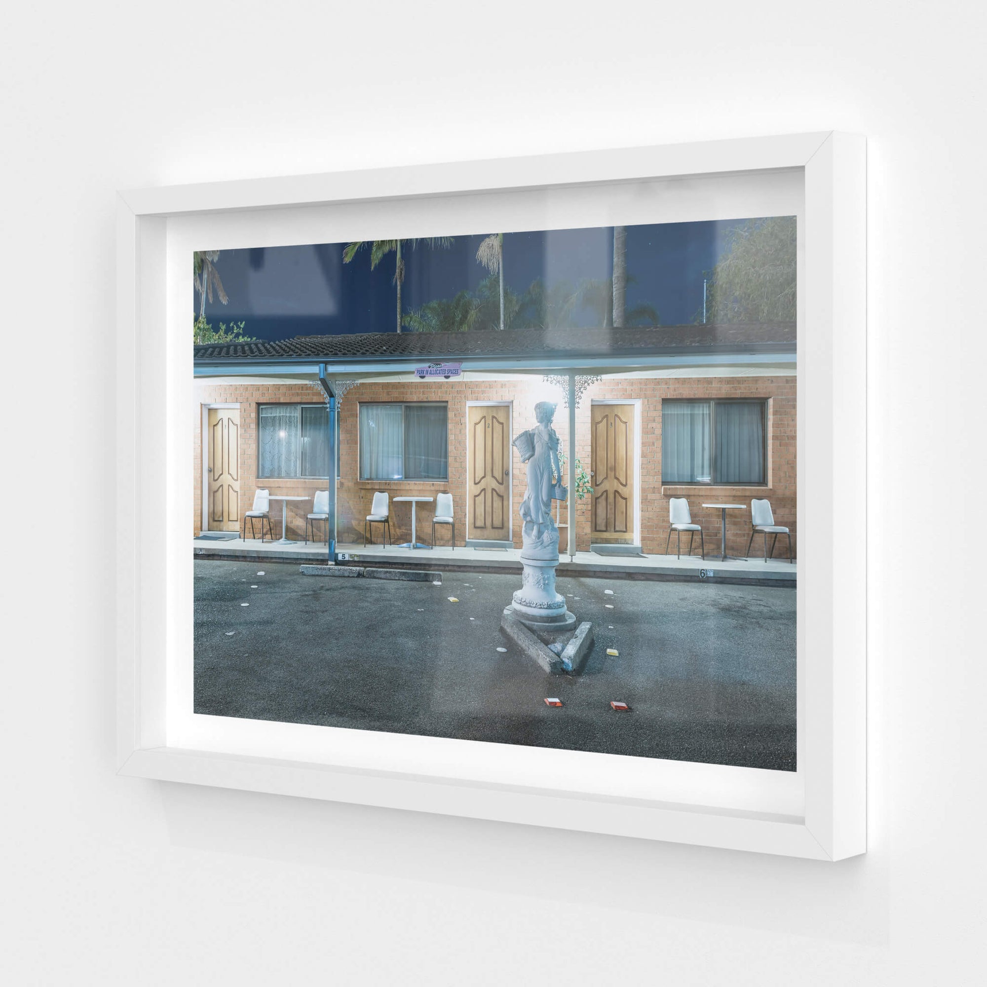 Sapphire Palms Motel, The Entrance | Hotel Motel 101 Fine Art Print - Lost Collective Shop