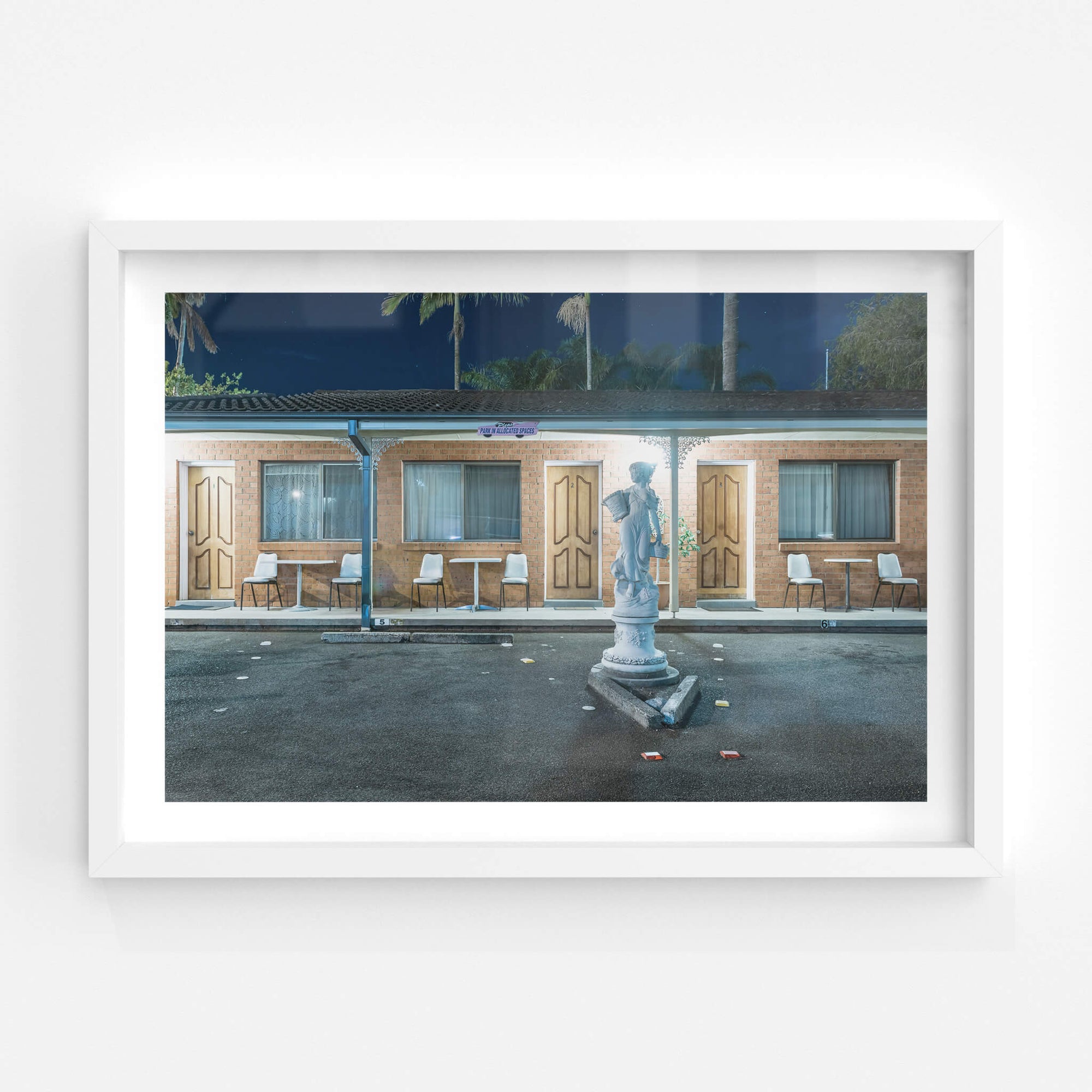 Sapphire Palms Motel, The Entrance | Hotel Motel 101 Fine Art Print - Lost Collective Shop