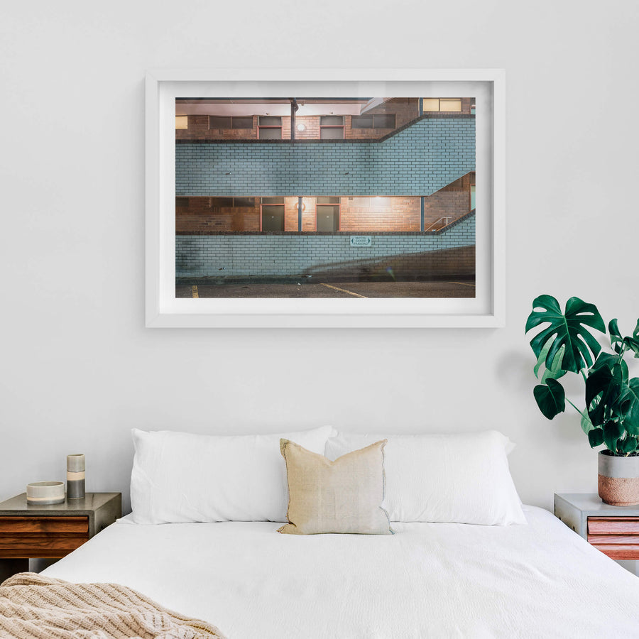 white frame