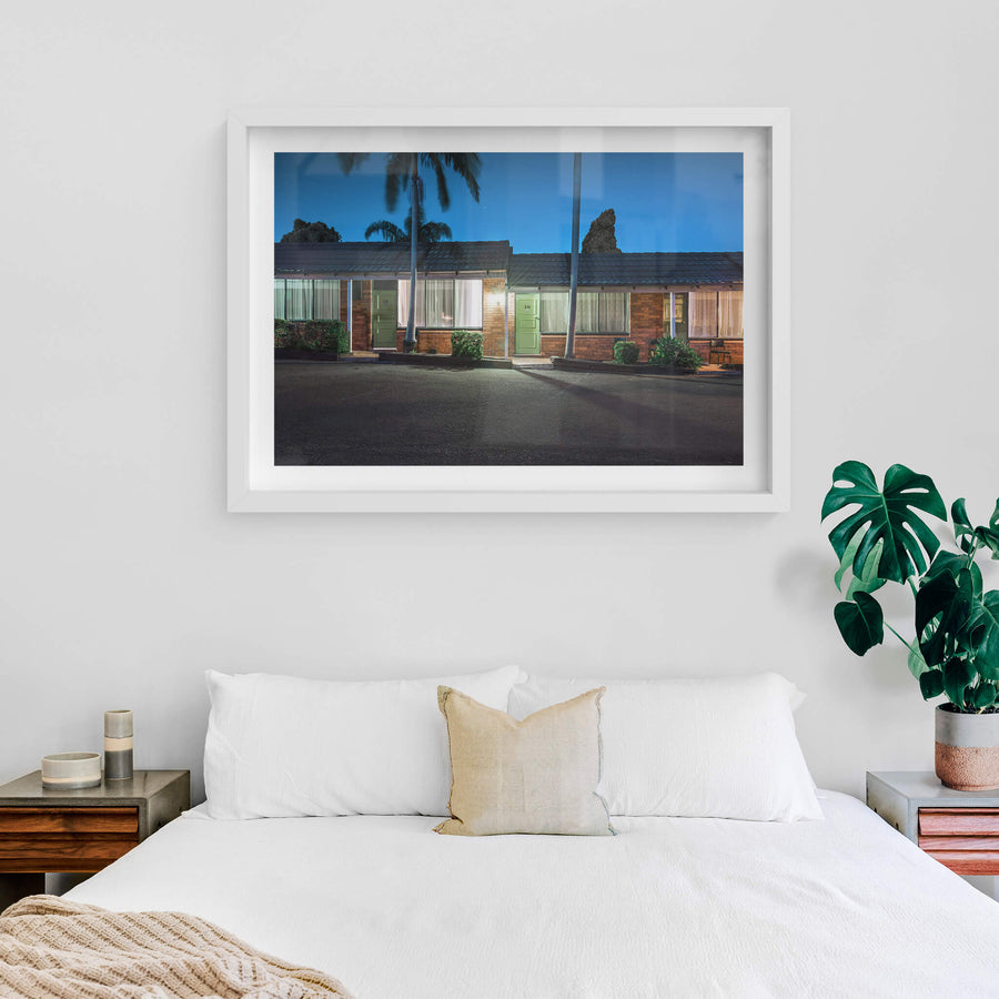 white frame