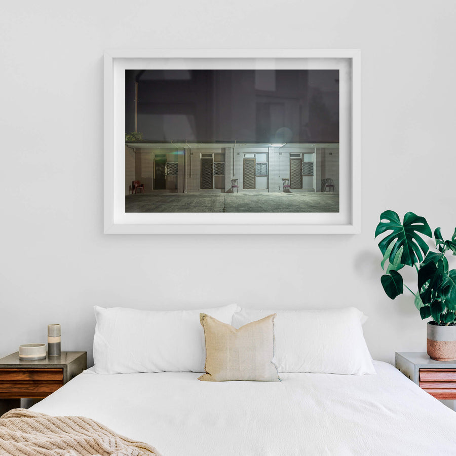 white frame