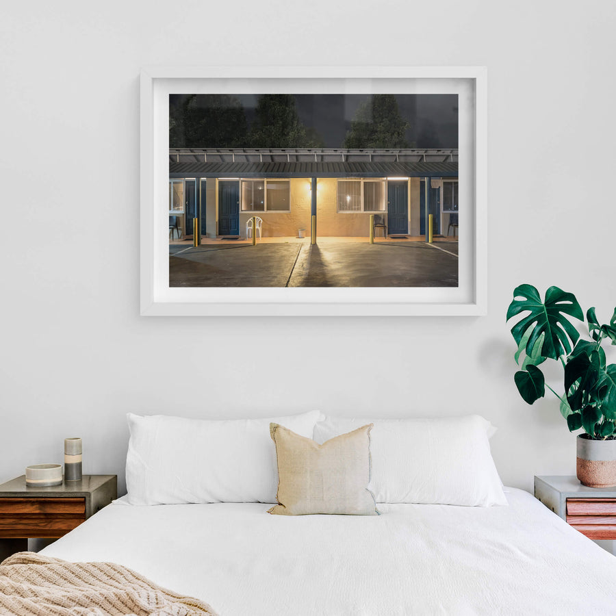 white frame