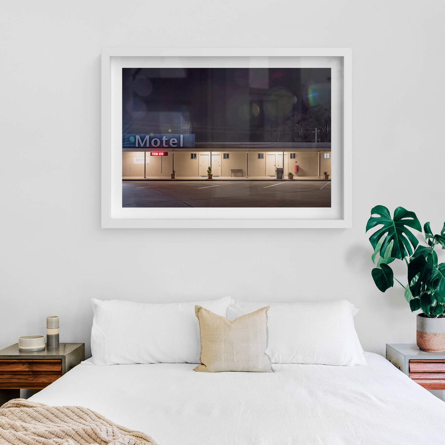 white frame